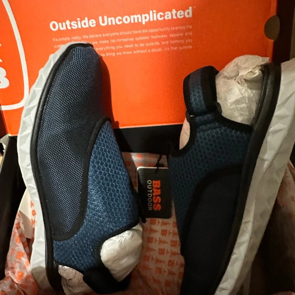 NWT Men’s Bass Outdoor Blue Hex Mesh Action Size 9 - Picture 4 of 7